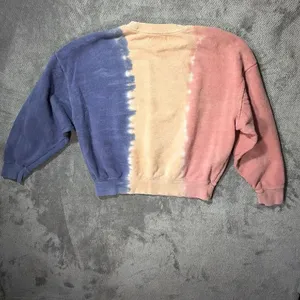 Spiritual Gangster Tie Dye Sweatshirt Medium 100% Cotton Semi Crop Crewneck #160 thumbnail 8