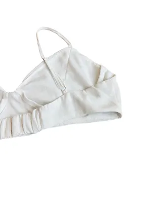 Princess Polly White Ivory Triangle Bralette Adjustable Strap Size 6 Women's thumbnail 10