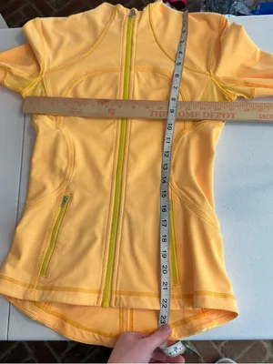 Lululemon Y2K size 4 define jacket mango yellow orange color trendy‎ spring cute thumbnail 8
