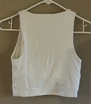 OFFLINE by Aerie White Sleeveless Stretch Tank Top Athletic Crew Neck S thumbnail 3