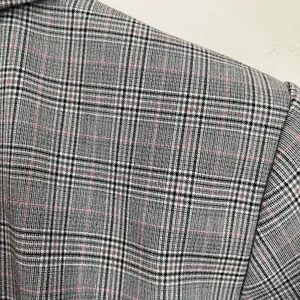 LOFT Blazer Size 2 Gray Plaid Double Breasted Career Office‎ Jacket thumbnail 5