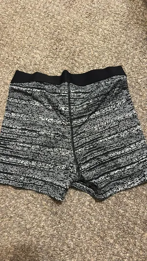 Black White Nike Dri-Fit Spandex Pro Shorts S thumbnail 3