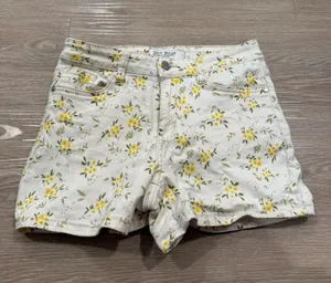 Judy Blue Mid Rise Floral Print Denim Shorts thumbnail 3