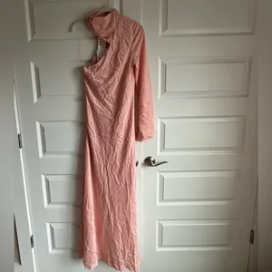 Significant Other Rhiannon One-Shoulder Sleeve High Neck Pink Maxi Gown 8‎ NWT thumbnail 10