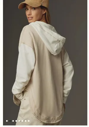 Anthropologie Pilcro Wharfside Hooded Sweatshirt thumbnail 2