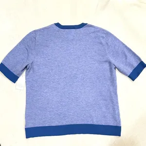 Daily Thread Blue Floral Short Sleeve Sweater NWT Size Large thumbnail 8