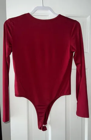 One Piece Crimson Red  Long Sleeve thumbnail 2