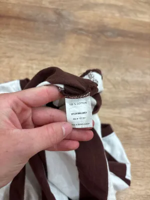 Urban nation brown and white tee thumbnail 4