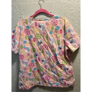 SB Scrubs Patterned Scrub Top Woman’s Size Large thumbnail 7