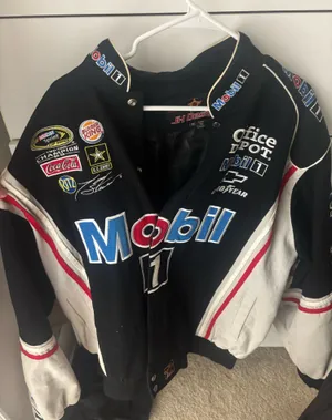 Mobil Nascar bomber jacket Black Size XL thumbnail 1