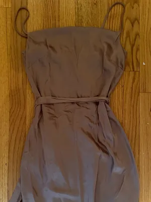 Express Gold Satin Mini Dress thumbnail 2