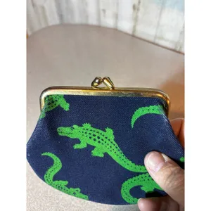 Boston Hand Print Alligator-Crocodile‎ shoulder bag with coin purse thumbnail 2