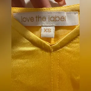 Love The Label Anthropologie Sleeveless Utility‎ Dress Yellow Size XS thumbnail 9