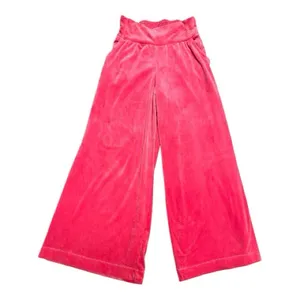 Saturday Sunday Anthropologie Jaya Pink Lounge Wide Leg Smocked thumbnail 4