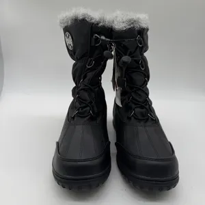 Totes April Black Wide Width Snow Boots Womens 5W Thermolite Insulated Faux Fur thumbnail 2