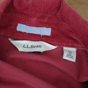 LL Bean Shooting Styled Red Corduroy Jacket XS thumbnail 2