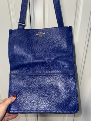 Kate Spade Royal Blue Pebbled Leather Crossbody thumbnail 5