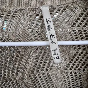 Leo & Nicole Tan Open-Knit Cardigan thumbnail 2