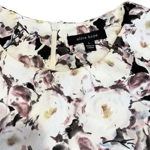 Alice Hope Floral Print Sleeveless Blouse Size Large thumbnail 3