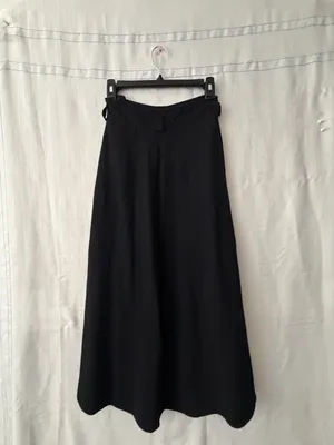 Calvin Klein women’s Size 4 Black Wool A-Line Skirt Side Buttons/Pocket(A582) thumbnail 9