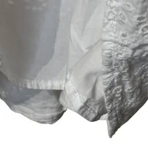 Draper James Womens White Eyelet Puffed Sleeve Peasant V-Neck Blouse XXL thumbnail 7