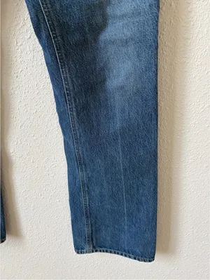 Agolde Vintage High Rise Flare Medium Wash Size 25 Cotton Retro Bohemian Denim thumbnail 4