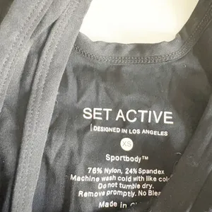 SET ACTIVE Women Onyx Sportbody Shortysuit Athletic Minimalist Romper Size XS thumbnail 5