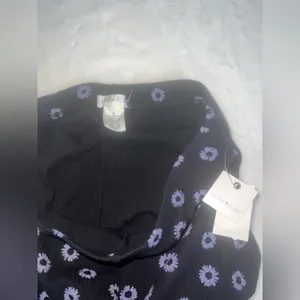 Ultra Flirt Black Floral‎ Wide Leg Pants Small NWT thumbnail 6