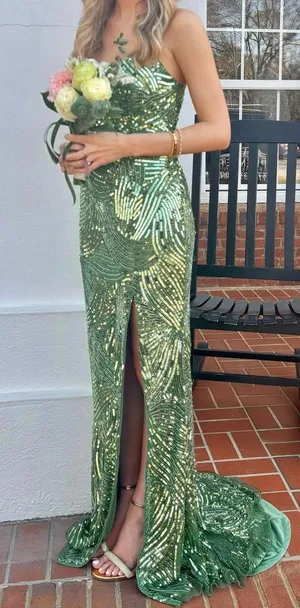Primavera Couture Sage Green Prom/Formal Dress thumbnail 1