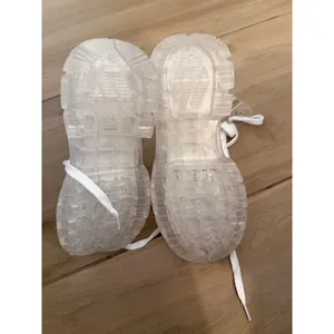 NEW Crystal Clear Boots Platform Lace Up Transparent 7 thumbnail 5