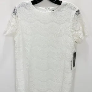 Lulus Take Me to Brunch Ivory Lace Shift Dress Classic Preppy Cute Small NWT thumbnail 6