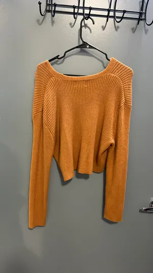 Francesca's Orange sweater thumbnail 2