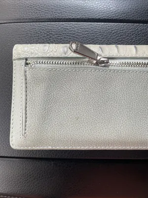 Brahmin Cream Croc-Embossed Wallet thumbnail 7