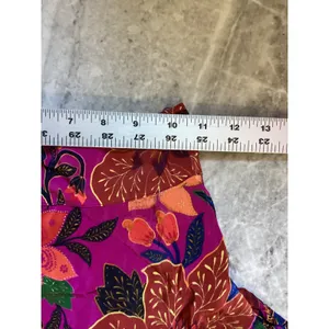 Farm Rio Magenta Tropical Floral Tiered Ruffle Mini Skirt XXS Boho Viscose thumbnail 2