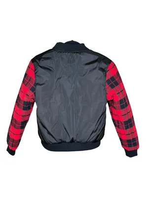 Y2K: UNIF 𖤐 Plaid Reversible Baddie Bomber Jacket 𖤐 Red Buffalo Plaid Black 𖤐 S thumbnail 12