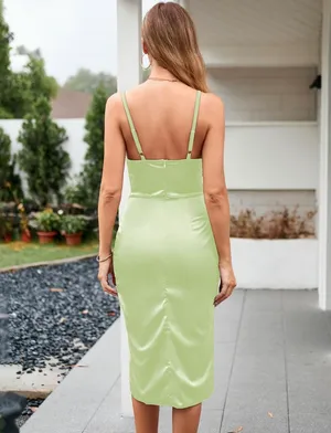 Light Green Corset Style Cocktail Dress thumbnail 3