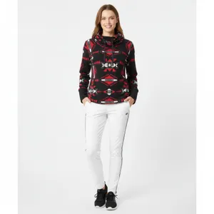 Ralph Lauren Black & Red Tribal Print Long Sleeve Hoody Sweater L thumbnail 6