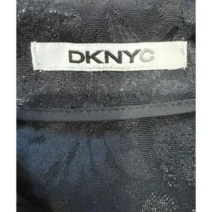 DKNYC Black Shiny Pleated Mini Skirt Size XL thumbnail 4