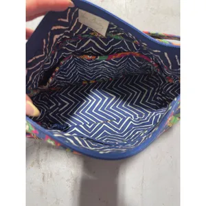 Vera Bradley Quilted Cotton Small Tote Bag Pink Navy Floral Shoulder Purse thumbnail 3