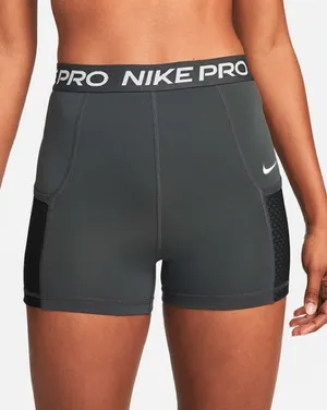Nike Gray High Waisted 3 Inch Training Shorts Size Large thumbnail 1