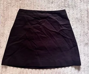 Express Double Lined Black A-Line Skirt thumbnail 1