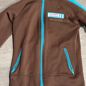 Hollister Women’s Size Small Track Jacket Brown San Clemente Surf Academy thumbnail 4