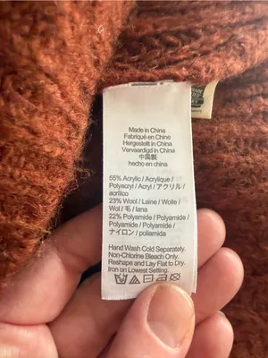 Madewell Loretto Rust Ribbed Mockneck Wool Blend Knit Sweater XXS thumbnail 7