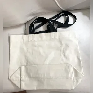 Lululemon NWT Double Handle Canvas Tote Bag 17L Snap Closure Interior Pocket thumbnail 8