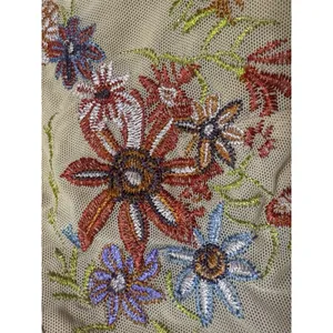 Urban Outfitters Embroidered Floral Mesh Cross Front Halter Bralette Sz S thumbnail 7