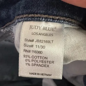 Judy‎ Blue Boyfriend Jeans 13/31 Distressed Mid Rise Relaxed Fit Ripped Denim thumbnail 8