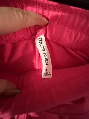 Color Alien Women's Pink Crewneck Sweatshirt and Jogger Lounge Set thumbnail 18