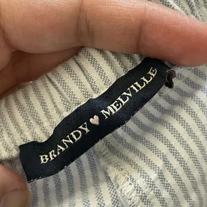 Brandy Melville Shorts striped boxer womens Blue White (one size) coquette sleep thumbnail 2