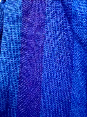 Vtg 80s Avoca Ireland Pure Wool Blue Purple Striped Jacket Unisex M XL⁠ thumbnail 9