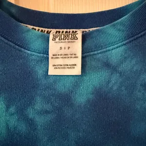 PINK Victoria's Secret Teal Tie-Dye Sweatshirt thumbnail 3